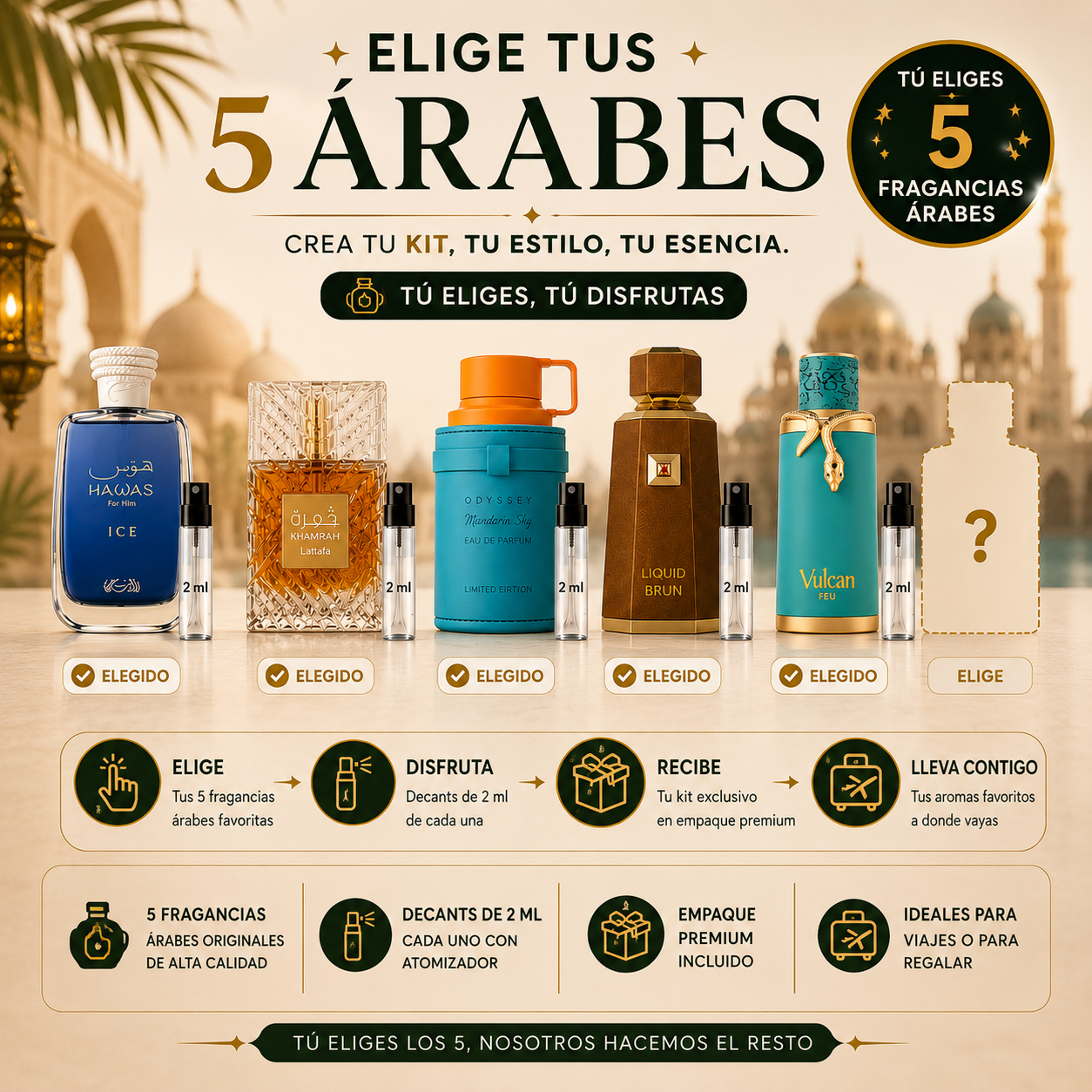 Elige tus 5 Arabes