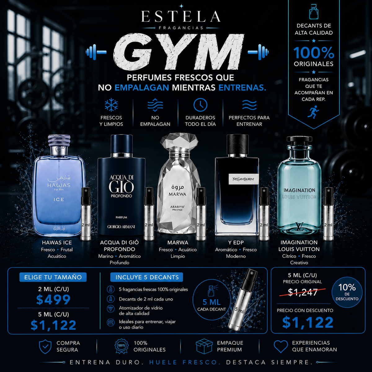 Kit de Perfumes para GYM