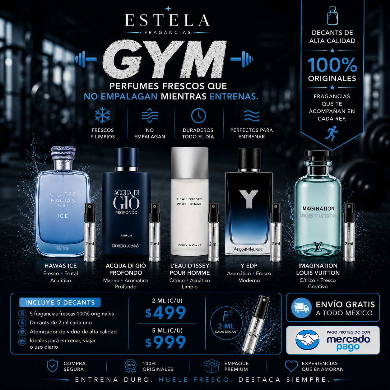 Kit de Perfumes para GYM