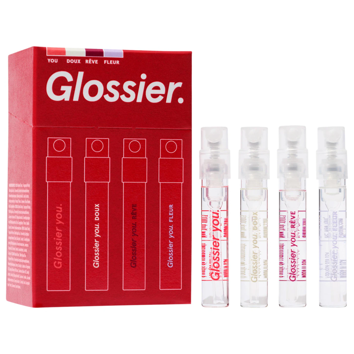 Glossier You Wardrobe Set – You, Fleur, Doux, Rêve